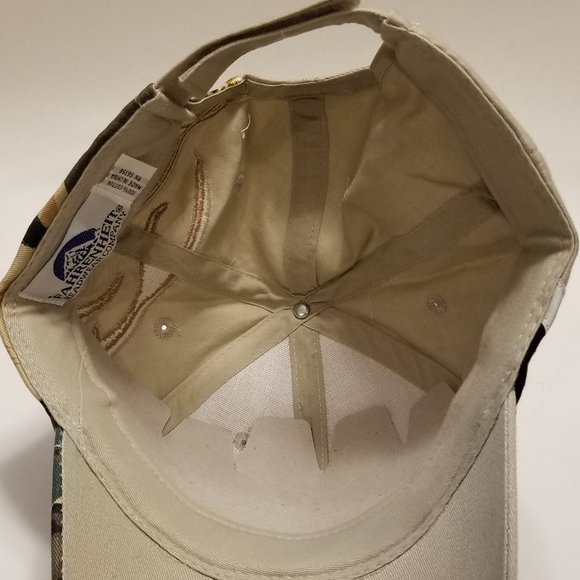 Chevrolet Chevy Men's Camo Antlers Baseball Cap Hat Fabric Adjustable Strap NWOT - Picture 4 of 4